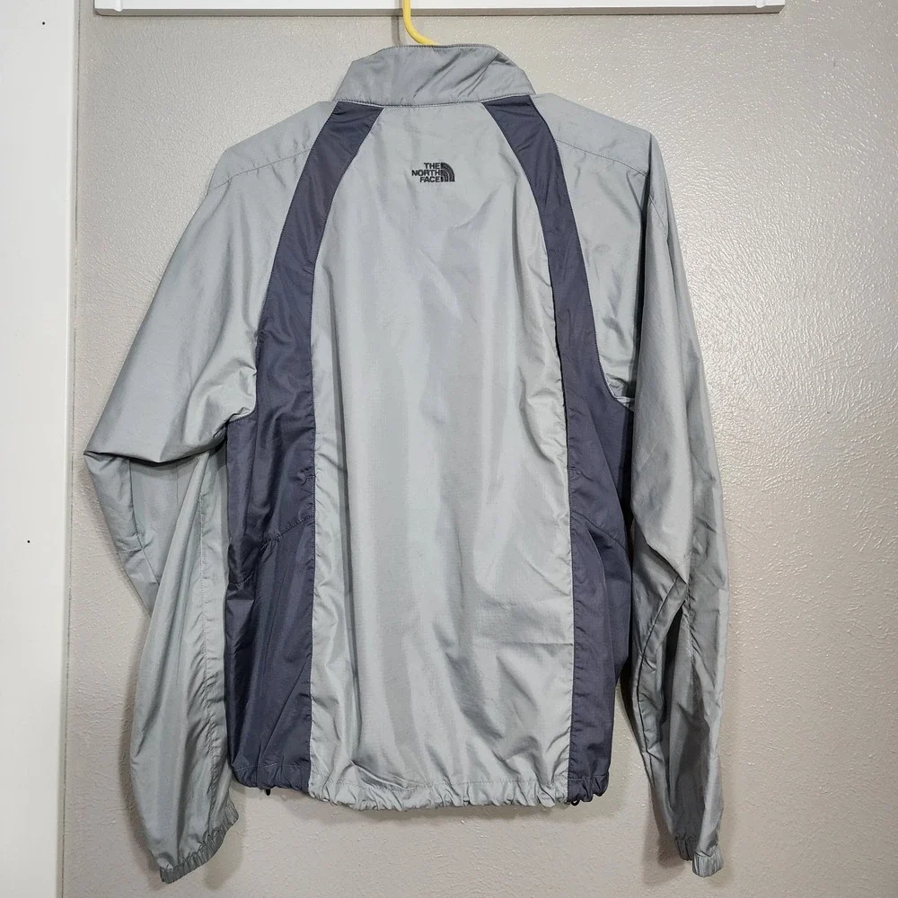 The North Face Men's Tekware Windbreaker Jacket‎ Gray Black Zip-Up Size S